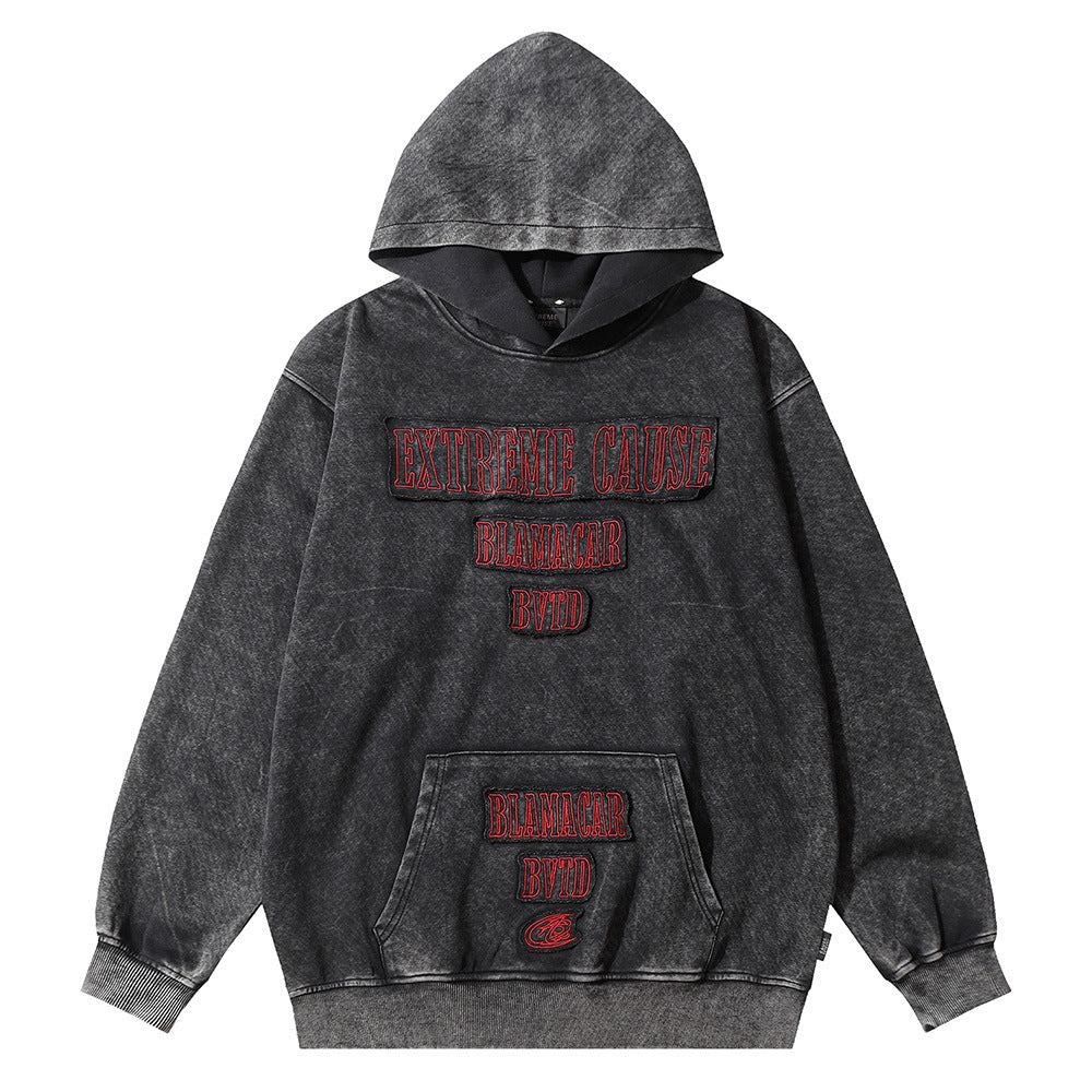 Jonathon – Hoodie mit dekorativen Stickereien