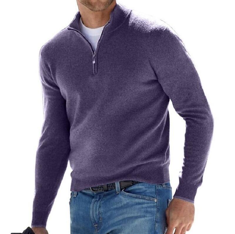 Robert – Langer Herren-Cardigan mit Knopfleiste für Herbst und Winter