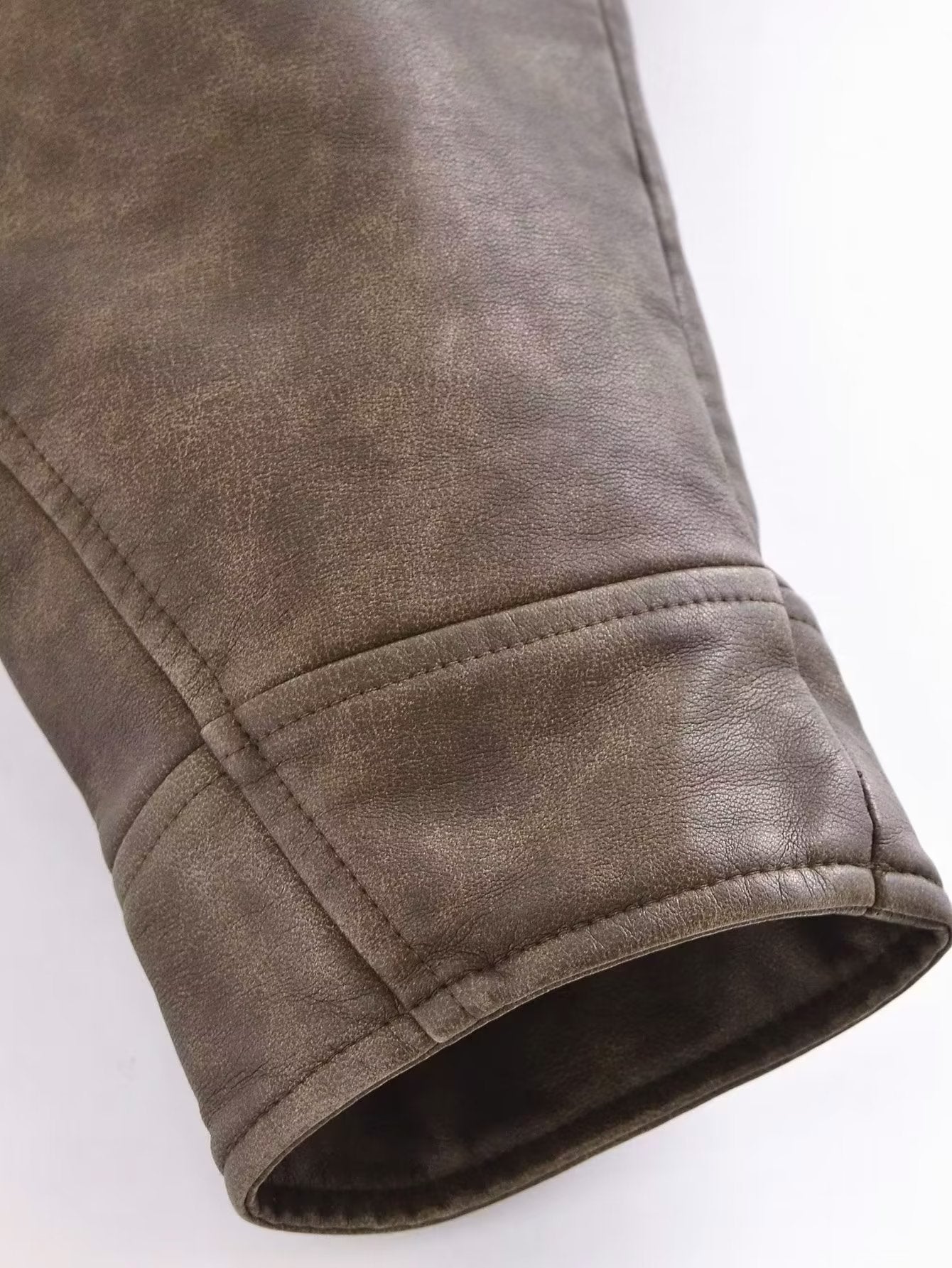 Natalie – Waschbare Lederjacke mit Farbverlauf