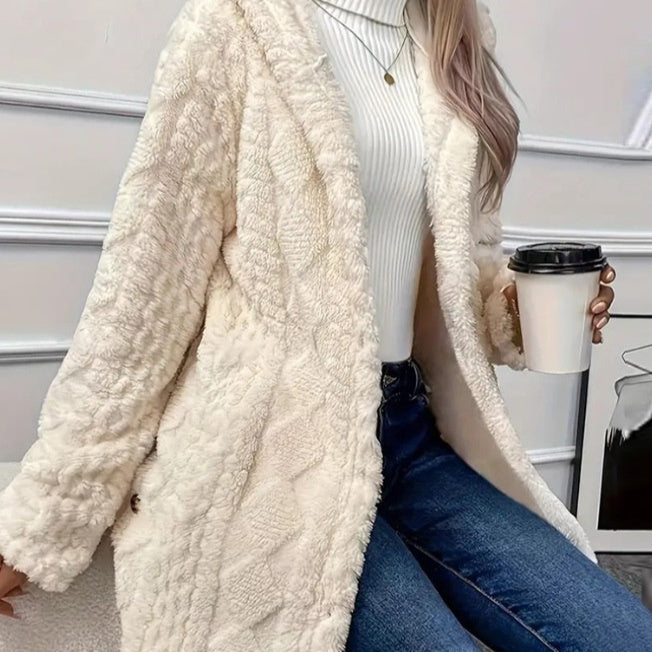 Ruby – Kapuzen-Cardigan mit Knöpfen für Damen