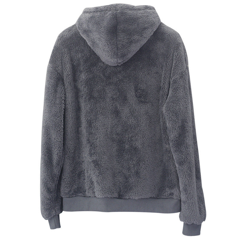 Neil – Doppelseitiger Herren-Sweater mit Kapuze und Taschen