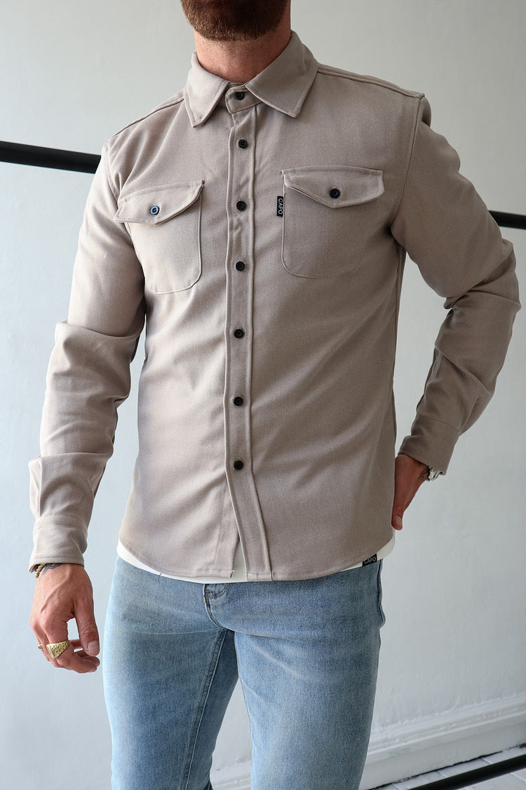 Anthony – Jugendlicher Herrenhemd in gebürstetem Design