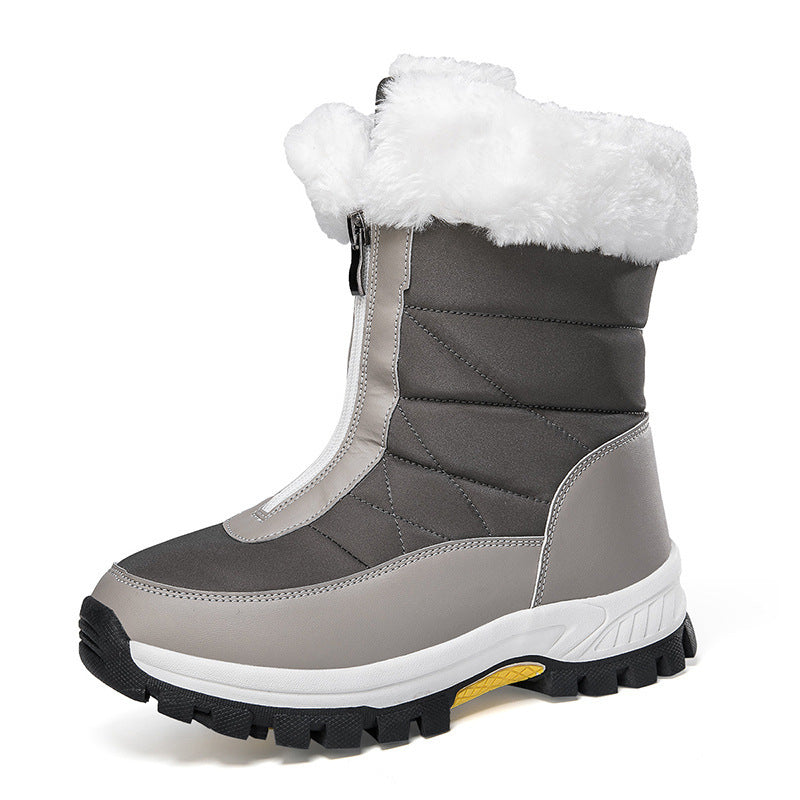 Janet – Leichte Damen-Schnürstiefel mit Reißverschluss