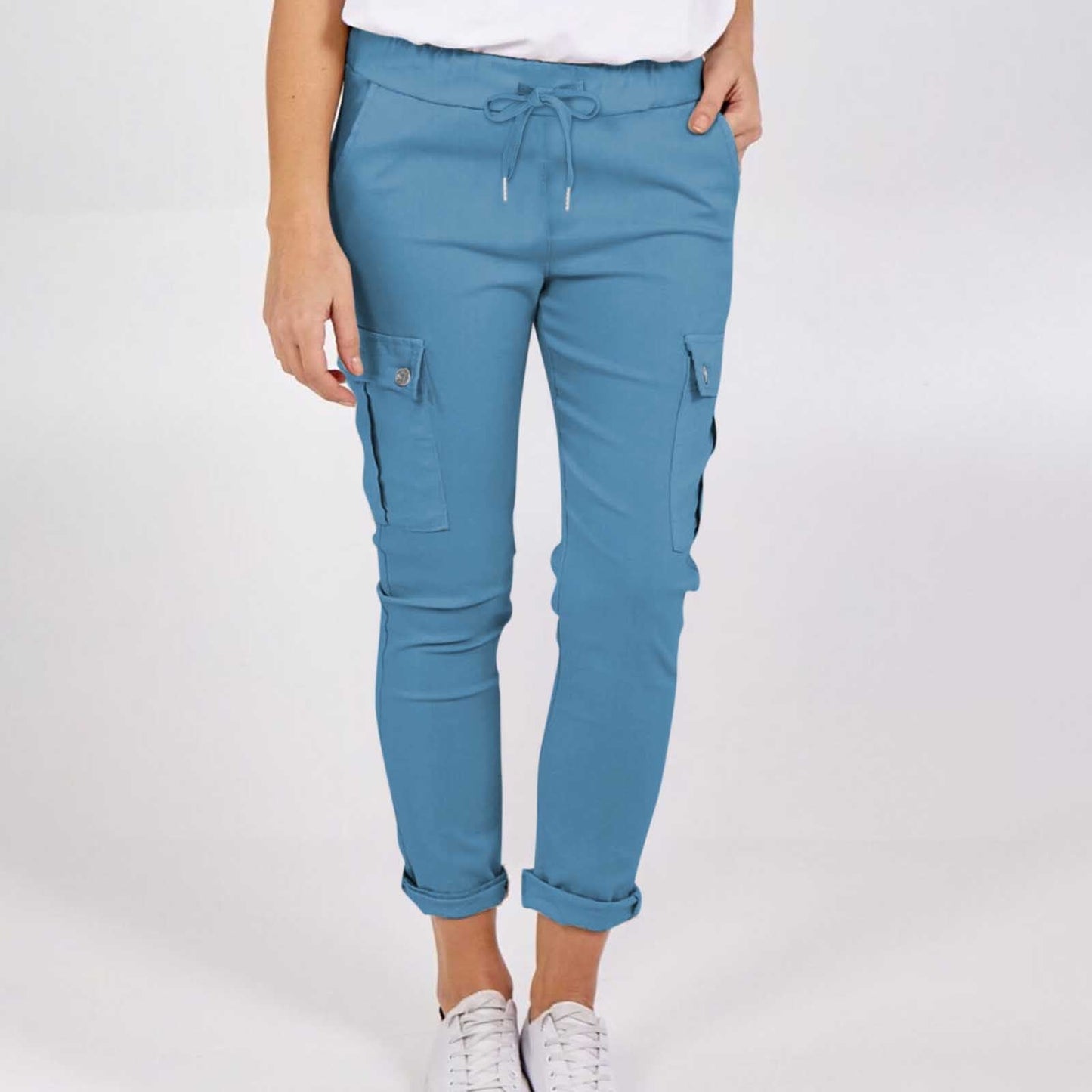 Kim – Cargo-Hose mit Taschen und Kordelzug