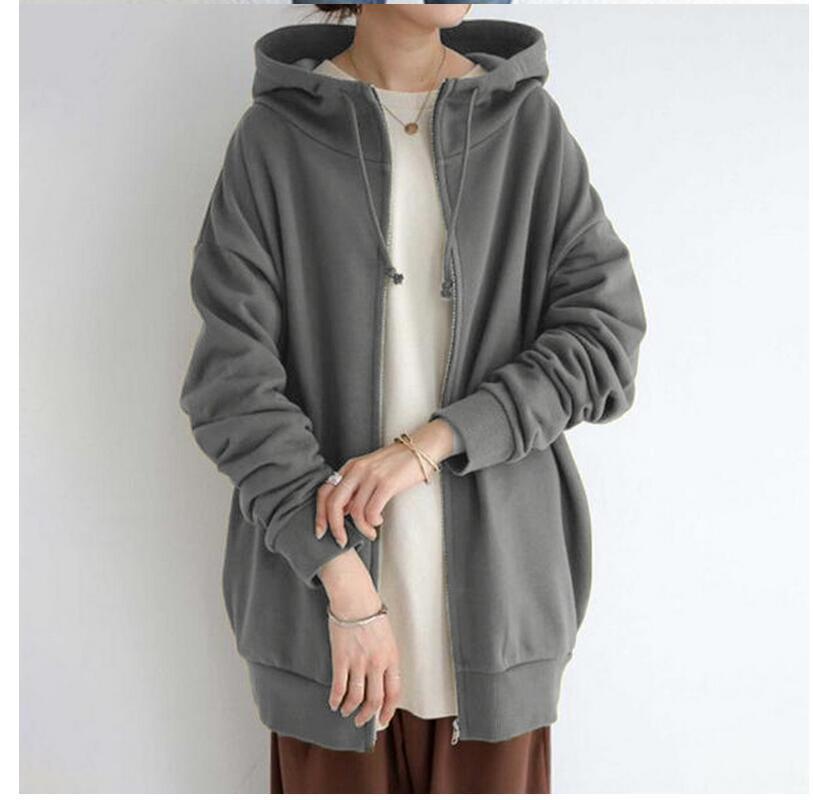 Sandra – Flauschige Damen Kapuzenpullover mit Vollreißverschluss