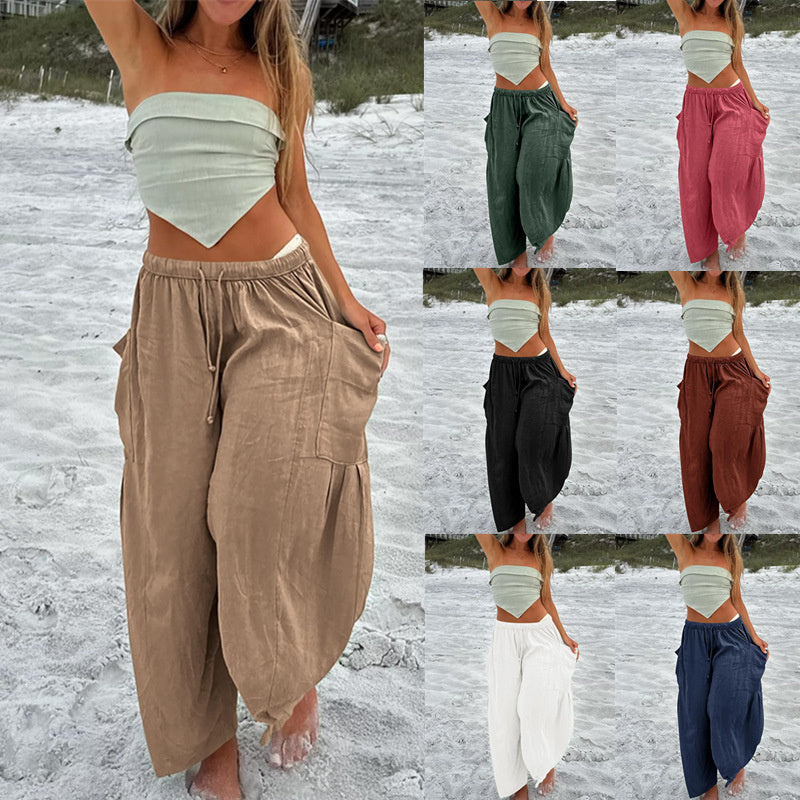Marion – Weite Sommerhose mit Elastischem Bund