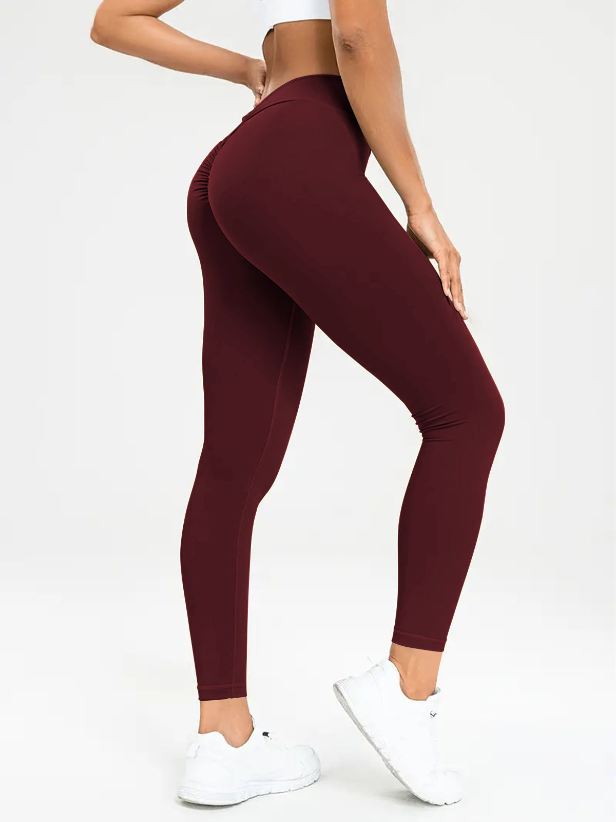 Sharon – Hochtaillierte Damen-Yogahose mit elastischem Bund