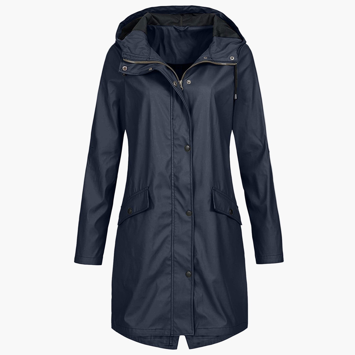 Damen Regenmantel Winddicht Stilvoll Übergangsjacke Outdoor