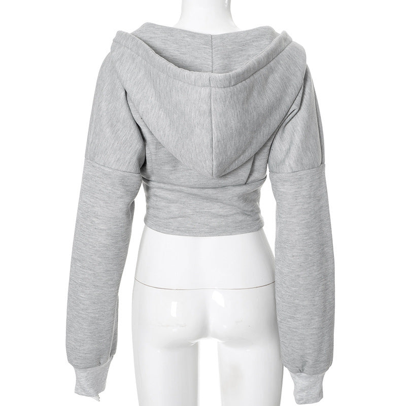 Miranda – Lange Kapuzenjacke mit Korsettstil