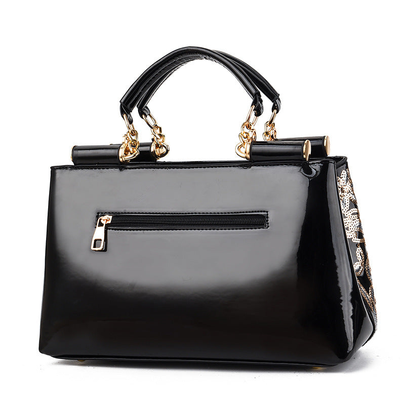 Julie – Glänzende Damen-Schultertasche mit Pailletten