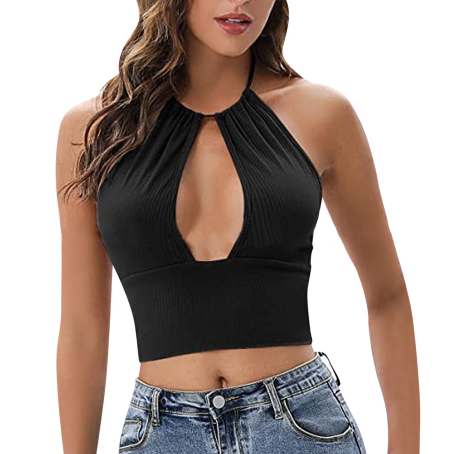 Karen – Sommerliches Damen-Top mit sexy Cut-Outs