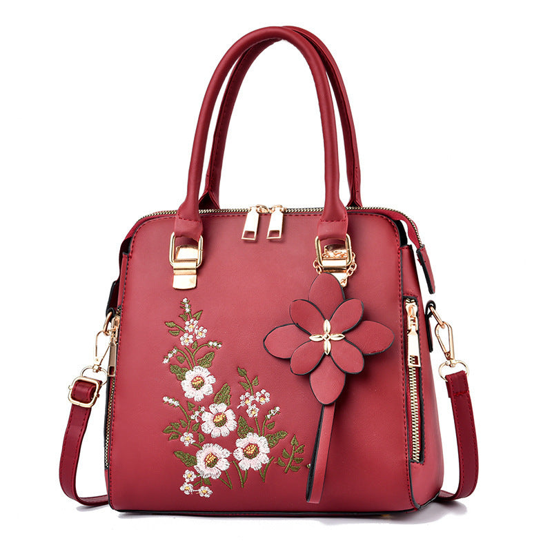 Jennifer – Bestickte Damenhandtasche mit Blumenmuster
