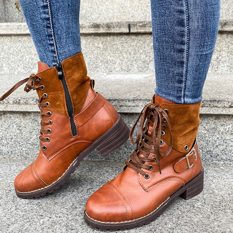 Margaret – Winter Cowboy Stiefel mit Schnallen