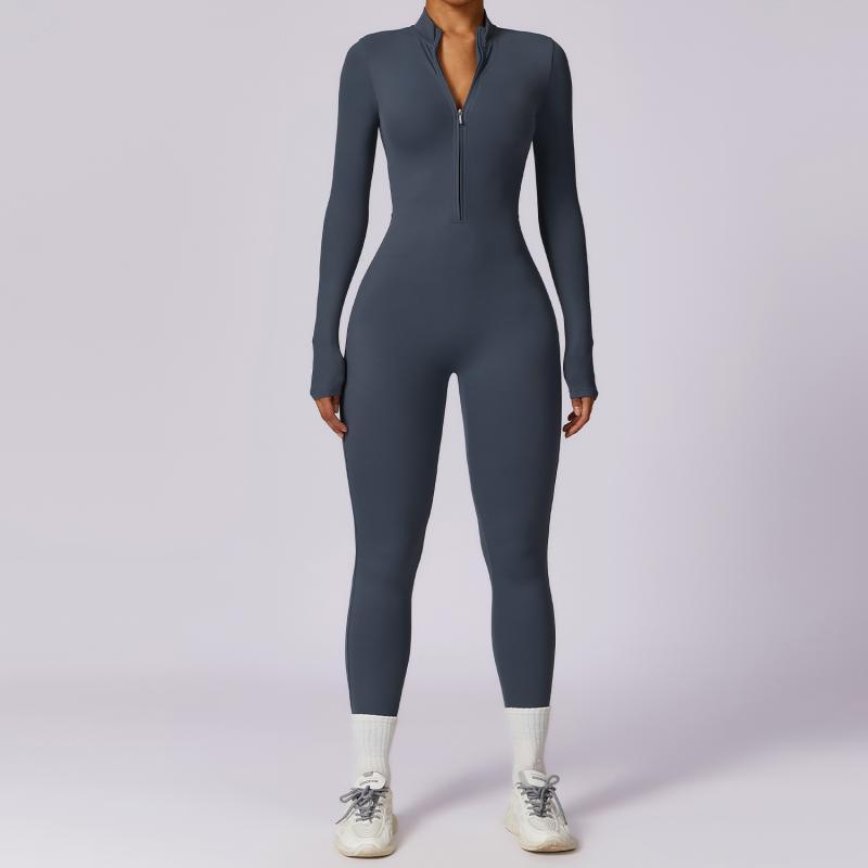 Jessica – Nahtloser Damen-Sportanzug mit Reißverschluss