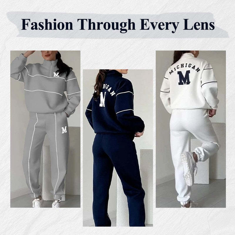 Jade – Lässiges Damen-Sweatshirt-Set mit Taschen