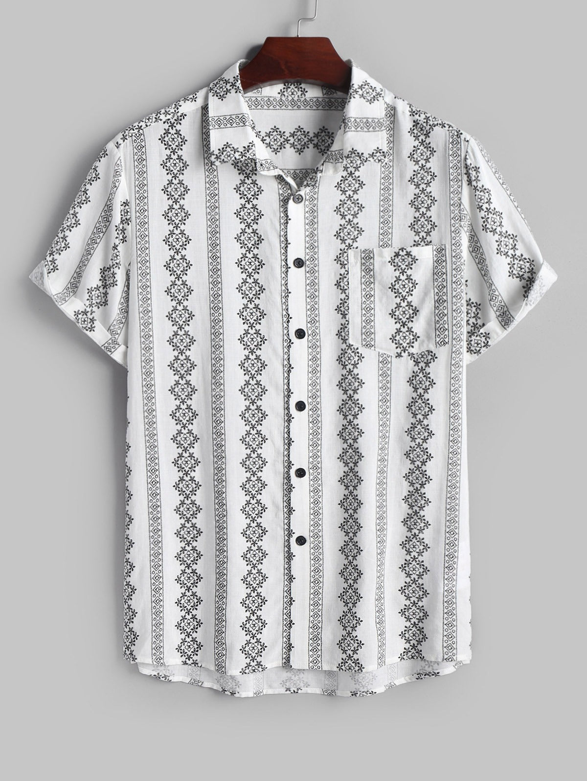 Ron – Ethnisches Print-Top in Übergröße