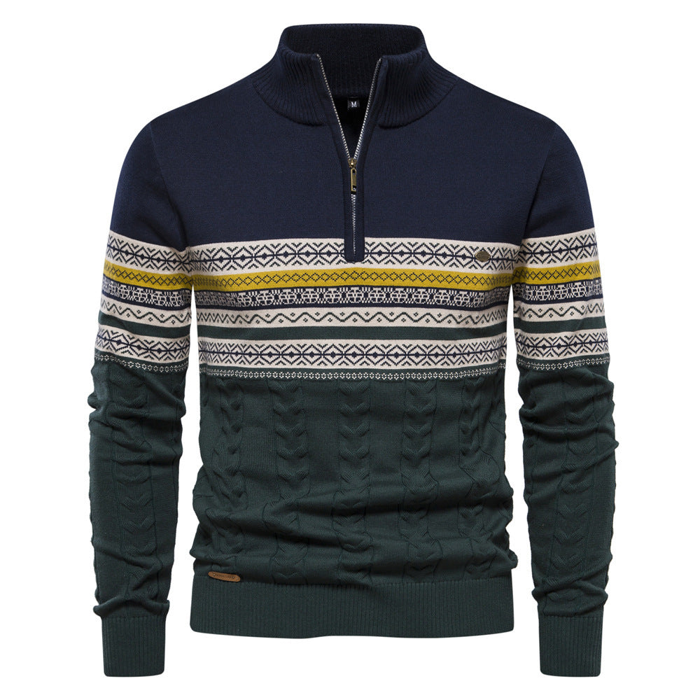 Nick – Herren Stehkragen Halb Reißverschluss Pullover
