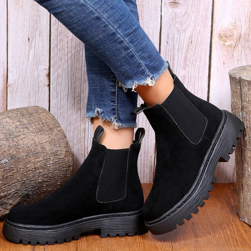 Francesca – Damen Stiefeletten mit Plateau und Chunky-Design