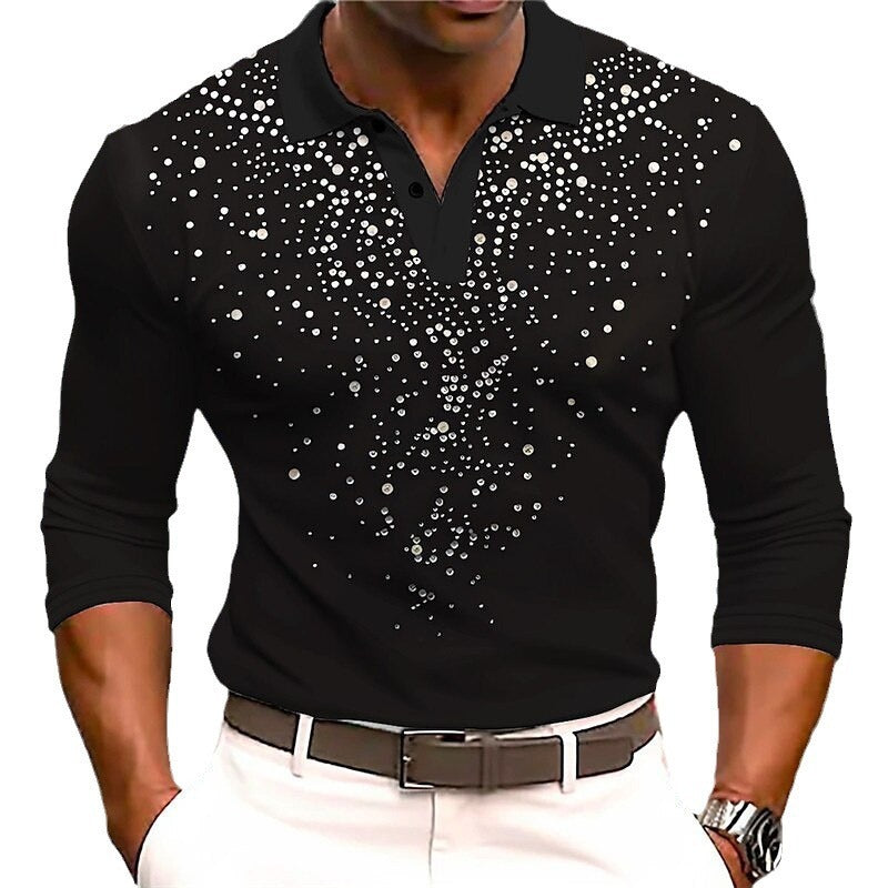 Tom – Freizeit Herren 3D Polo Shirt mit Aufdruck