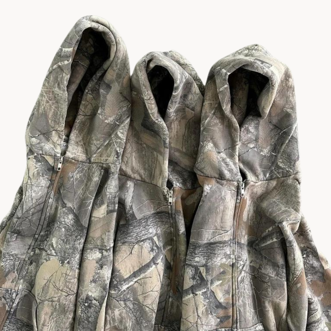 Unisex Oversized Camouflage Hoodie – Bequemer Freizeitpullover für Outdoor & Streetstyle