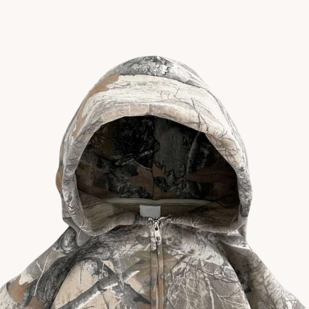 Unisex Oversized Camouflage Hoodie – Bequemer Freizeitpullover für Outdoor & Streetstyle