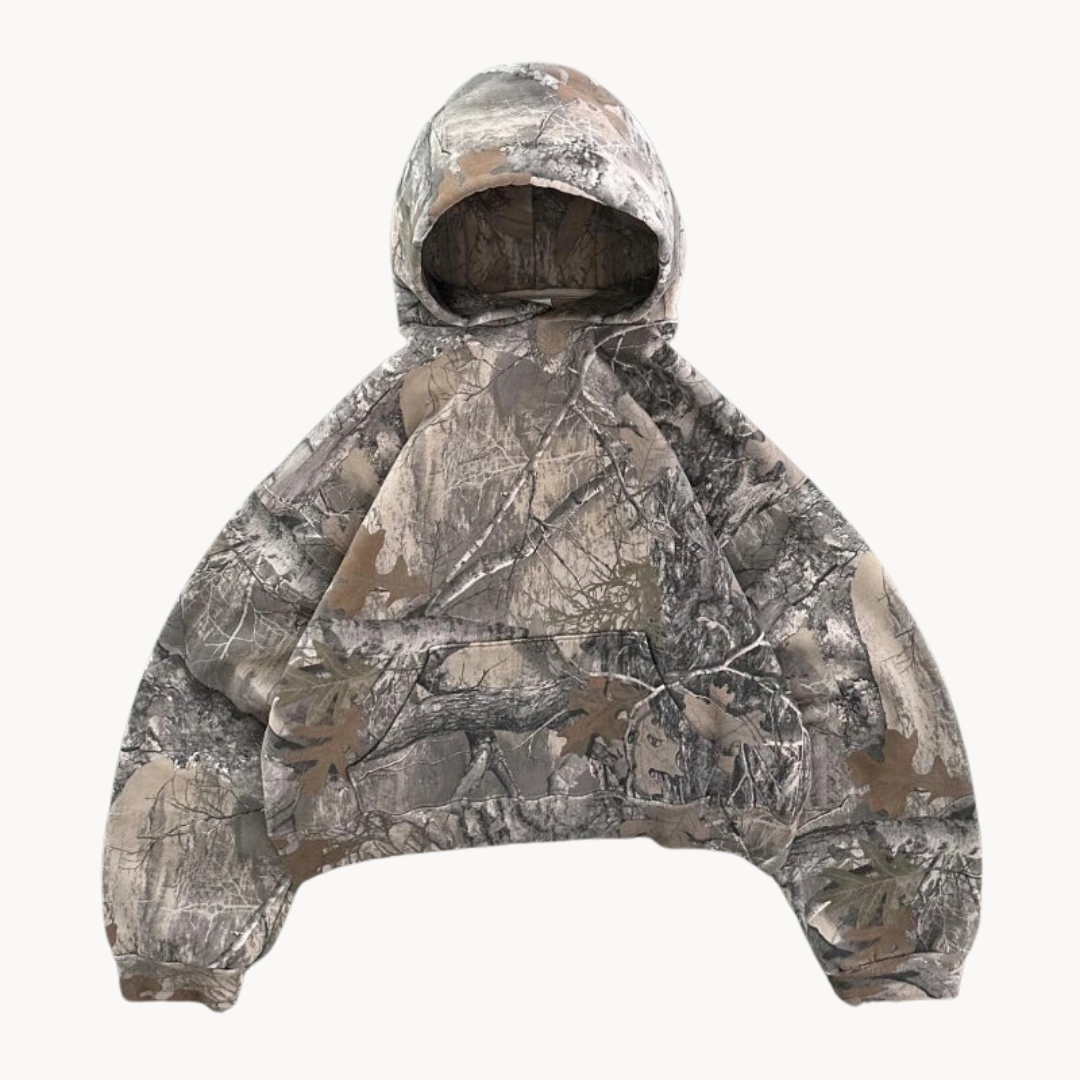Unisex Oversized Camouflage Hoodie – Bequemer Freizeitpullover für Outdoor & Streetstyle