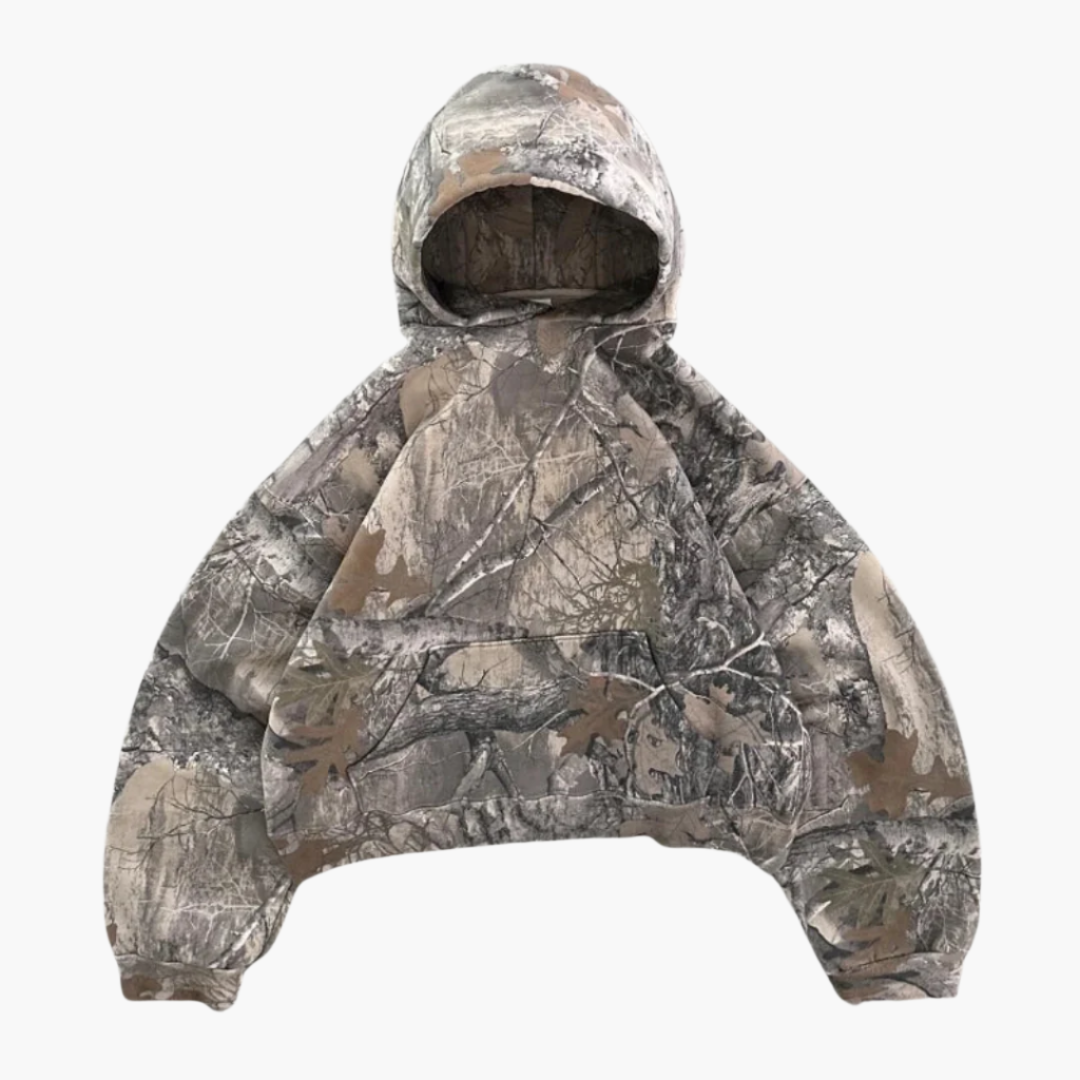 Unisex Oversized Camouflage Hoodie – Bequemer Freizeitpullover für Outdoor & Streetstyle