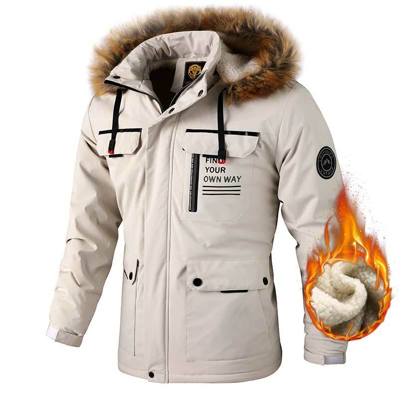 Alan – Winddichte Herrenjacke mit Kapuze und Taschen