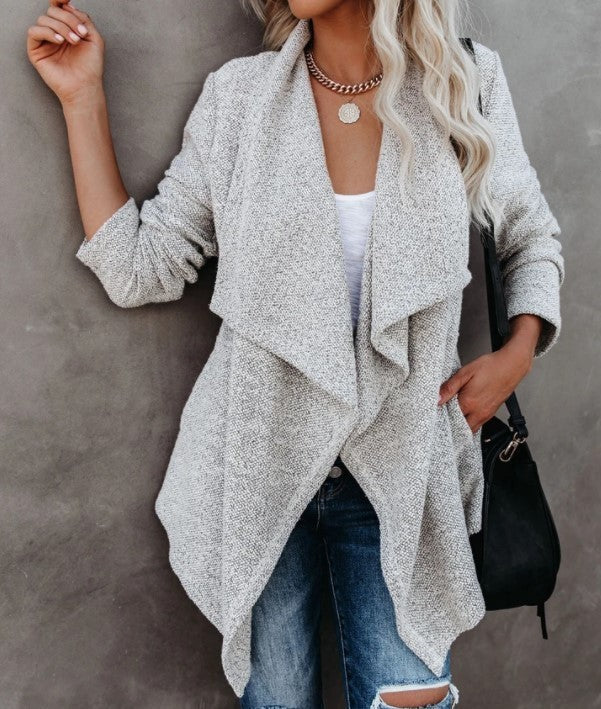 Melissa – Damen Windjacke mit Taschen und Drapierungen