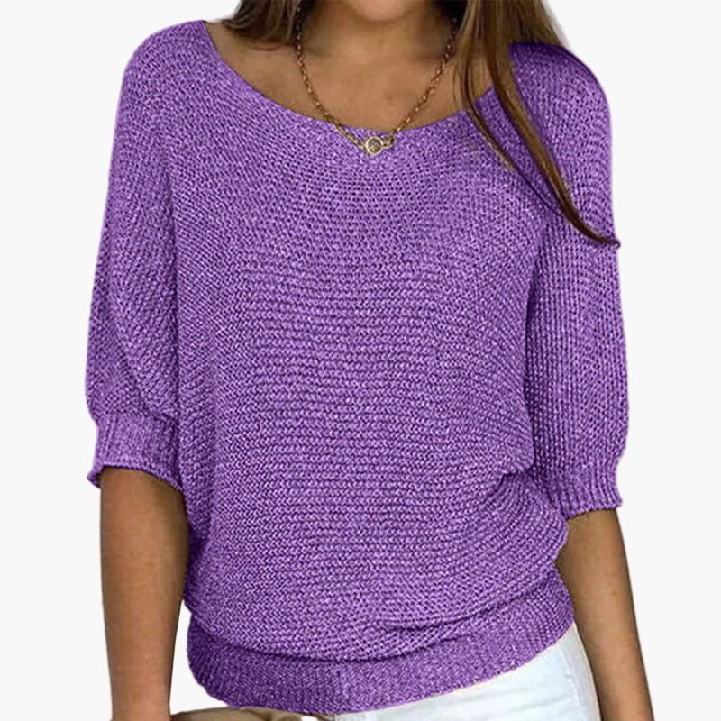 Damen Strickpullover Lockerer Stil für Alltag und Freizeit