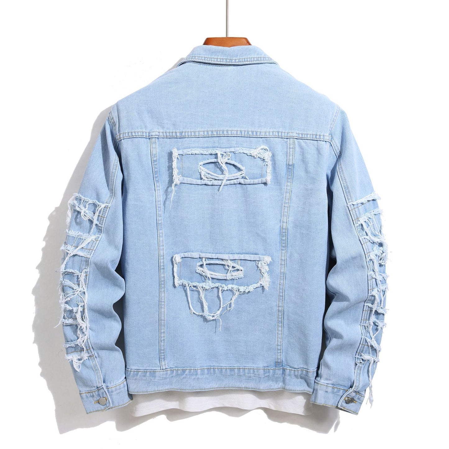 Ray – Europäische und Amerikanische Frühjahrs- und Herbst-Denimjacke für Herren