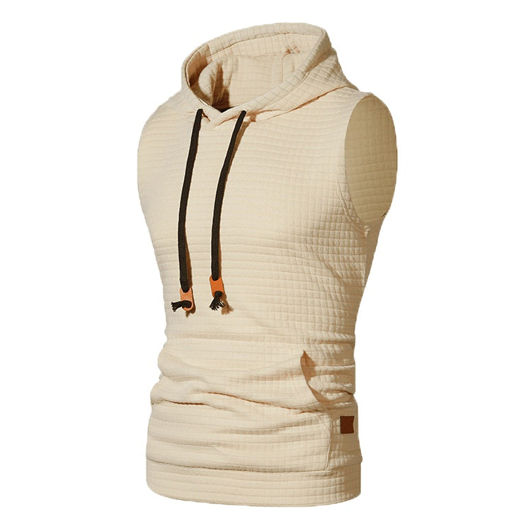 Lawrence – Ärmellose Herrenstrickjacke mit Jacquardmuster