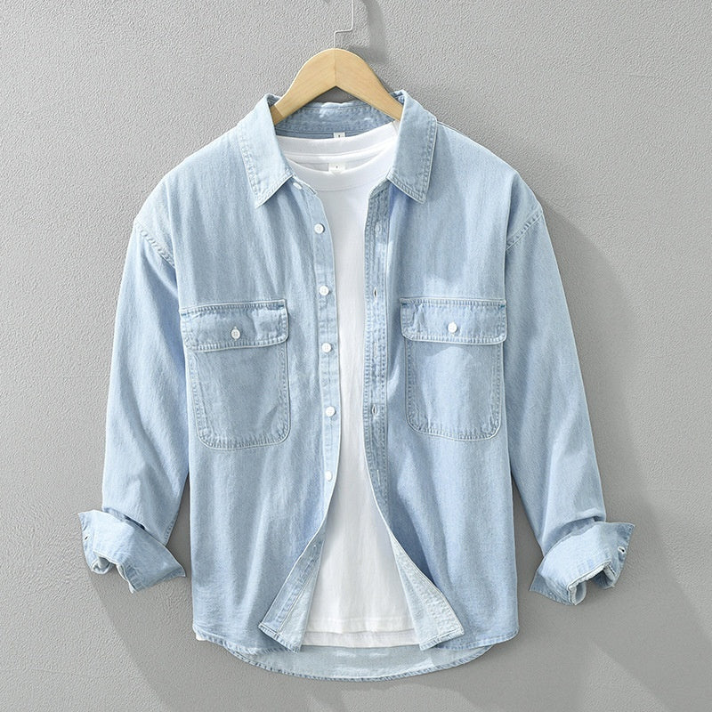 Marc – Künstlerisches Denim Cardigan im lockeren Casual-Stil