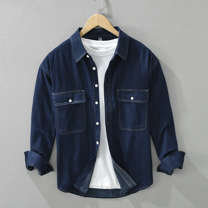 Marc – Künstlerisches Denim Cardigan im lockeren Casual-Stil