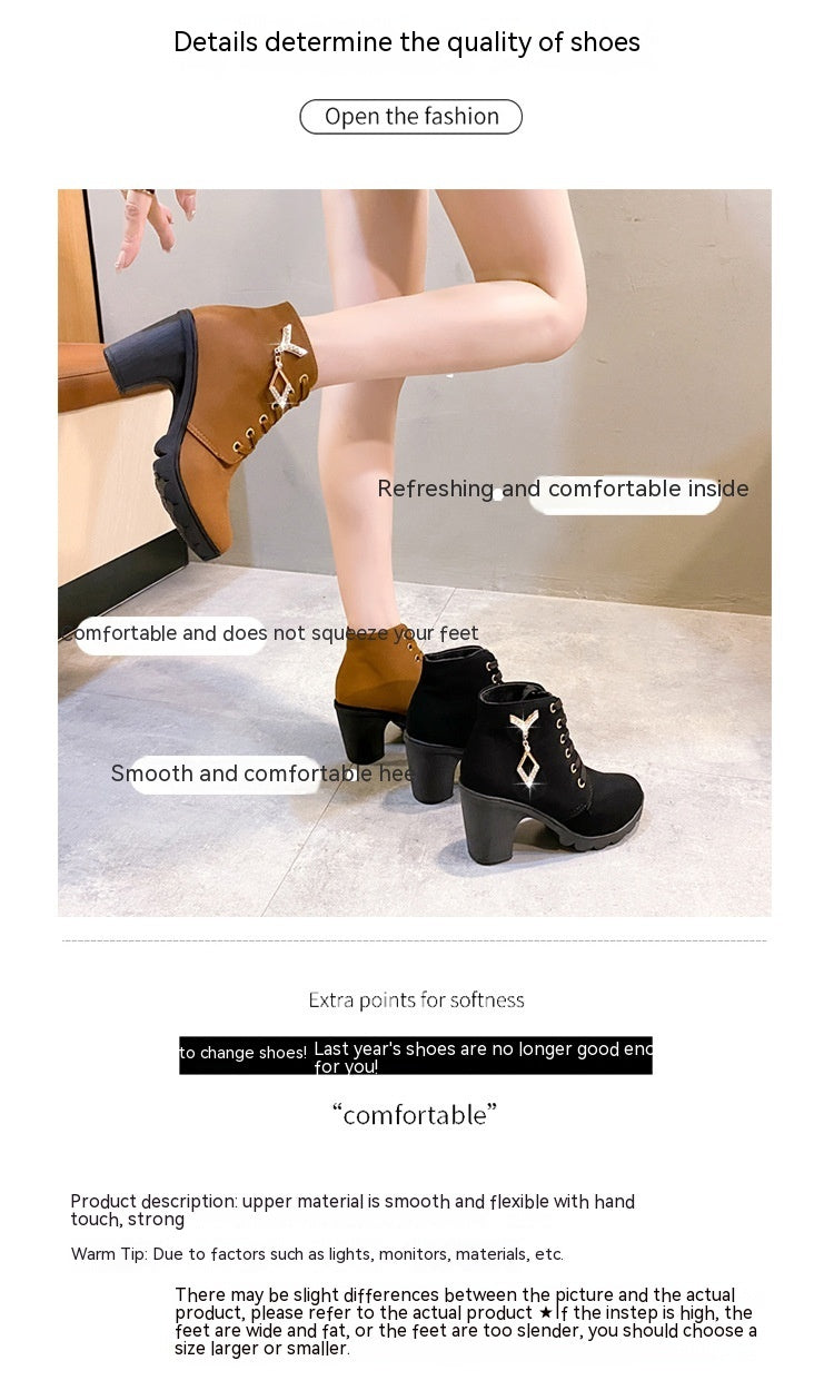 Sophie – Vielseitige Hohe Gummistiefel mit Absatz