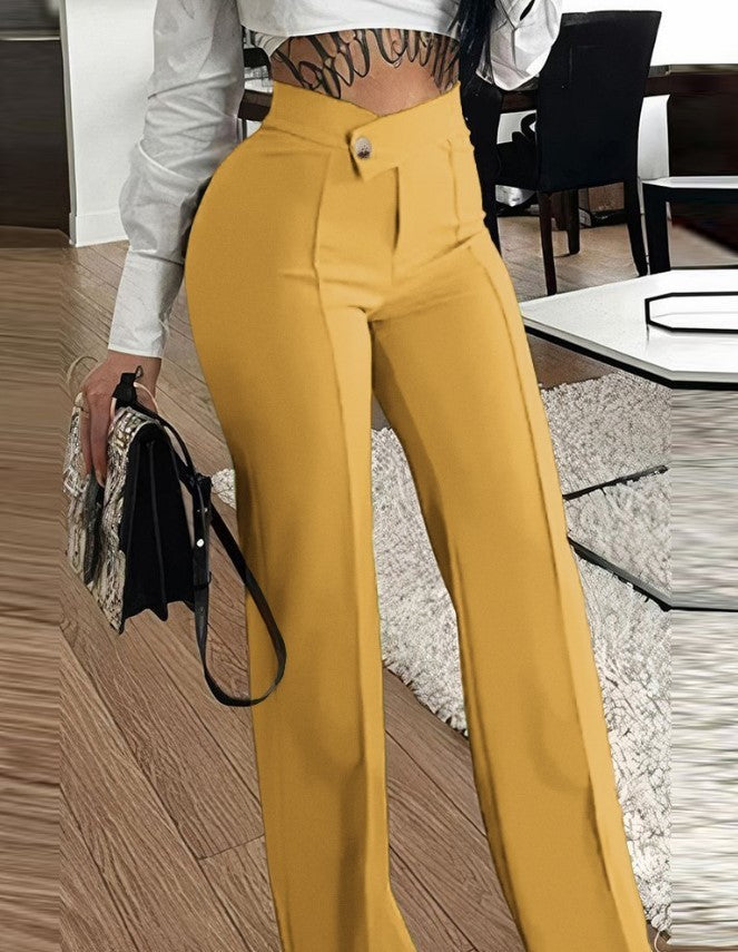 Jessica – Gerade Damenhose mit Schnalle