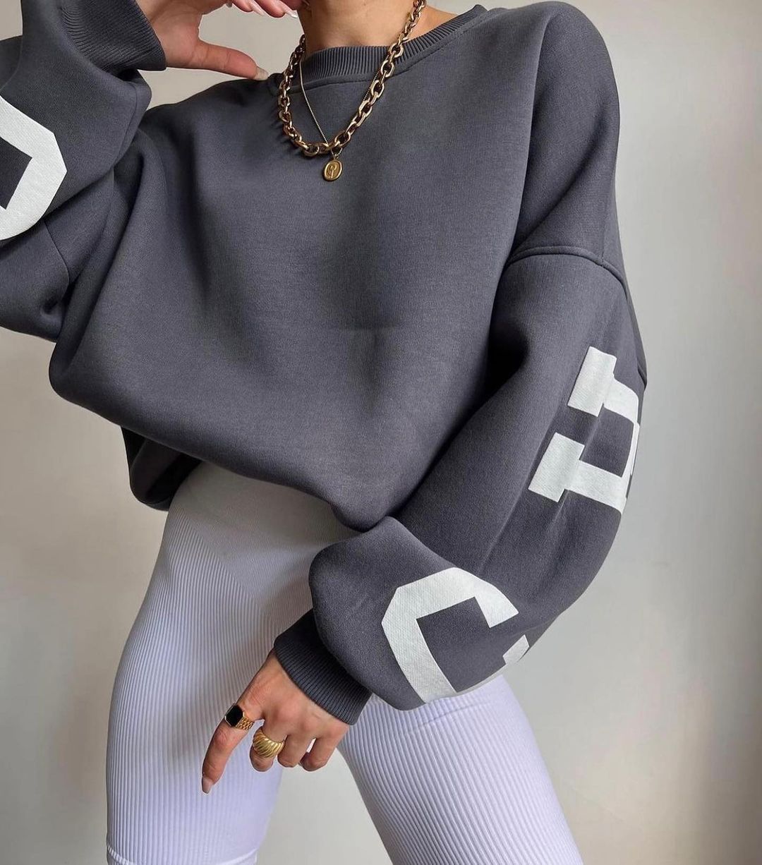 Michelle – Modischer Damenpullover mit Print