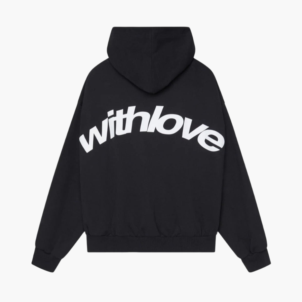 Herren Oversized Hoodie Streetwear mit Kapuze und „withlove“-Print – Urban Casual Style
