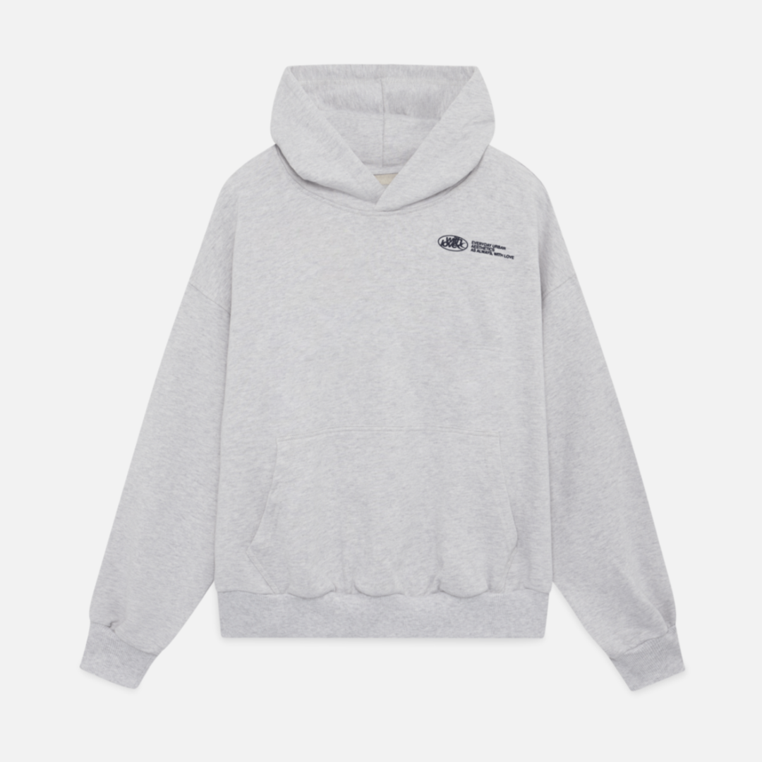 Herren Oversized Hoodie Streetwear mit Kapuze und „withlove“-Print – Urban Casual Style