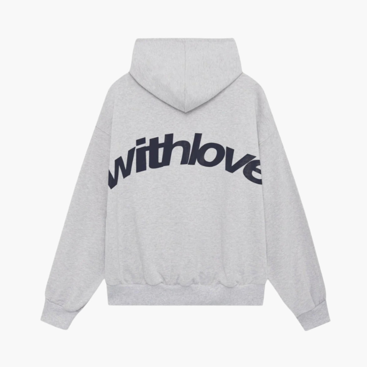 Herren Oversized Hoodie Streetwear mit Kapuze und „withlove“-Print – Urban Casual Style