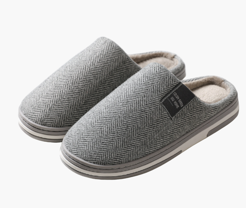 Herren Hausschuhe Komfort Pantoffeln mit Antirutsch-Sohle – Gemütliche und Elegante Slipper für Zuhause