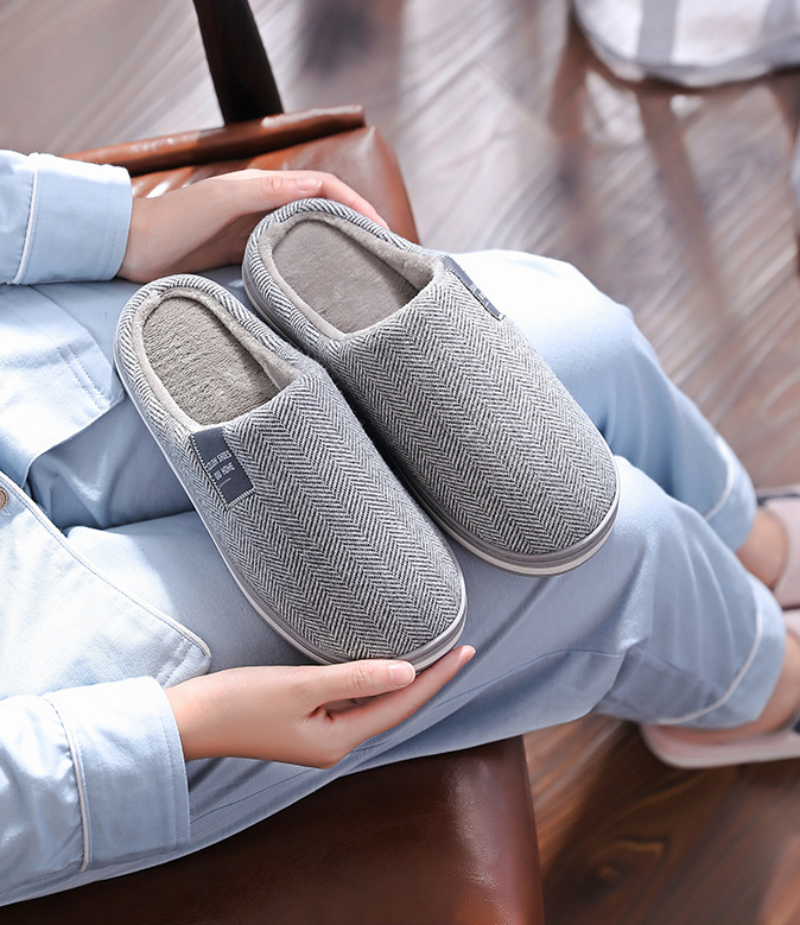 Herren Hausschuhe Komfort Pantoffeln mit Antirutsch-Sohle – Gemütliche und Elegante Slipper für Zuhause