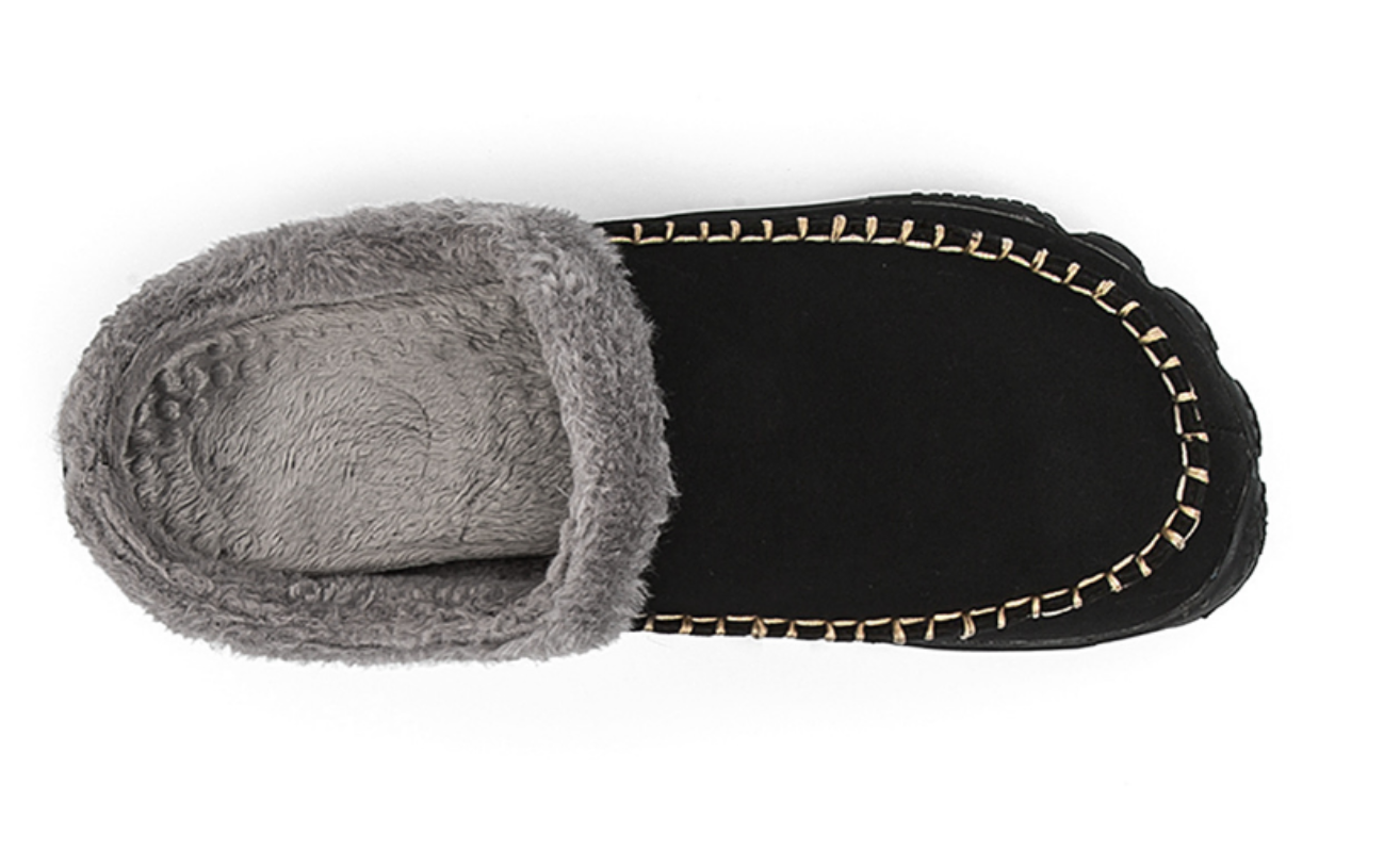 Herren Hausschuhe Komfort Pantoffeln mit Antirutschsohle – Stilvolle und warme Slipper für Zuhause
