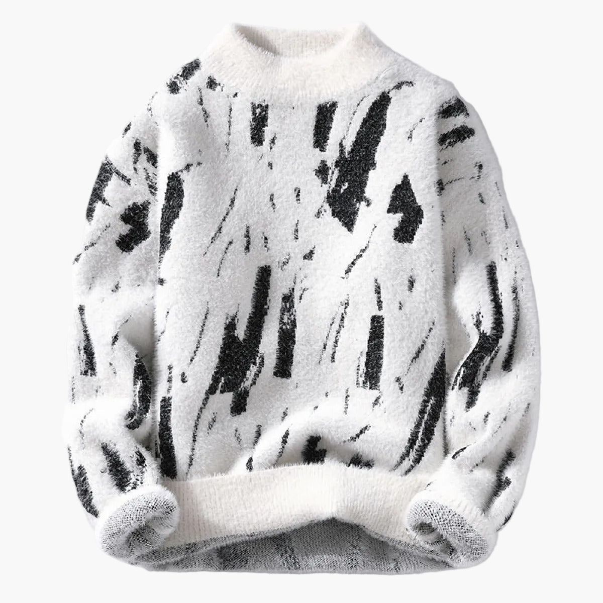 Herren Strickpullover Modern Relaxed Fit – Gemustert & Kuschelig für Herbst und Winter