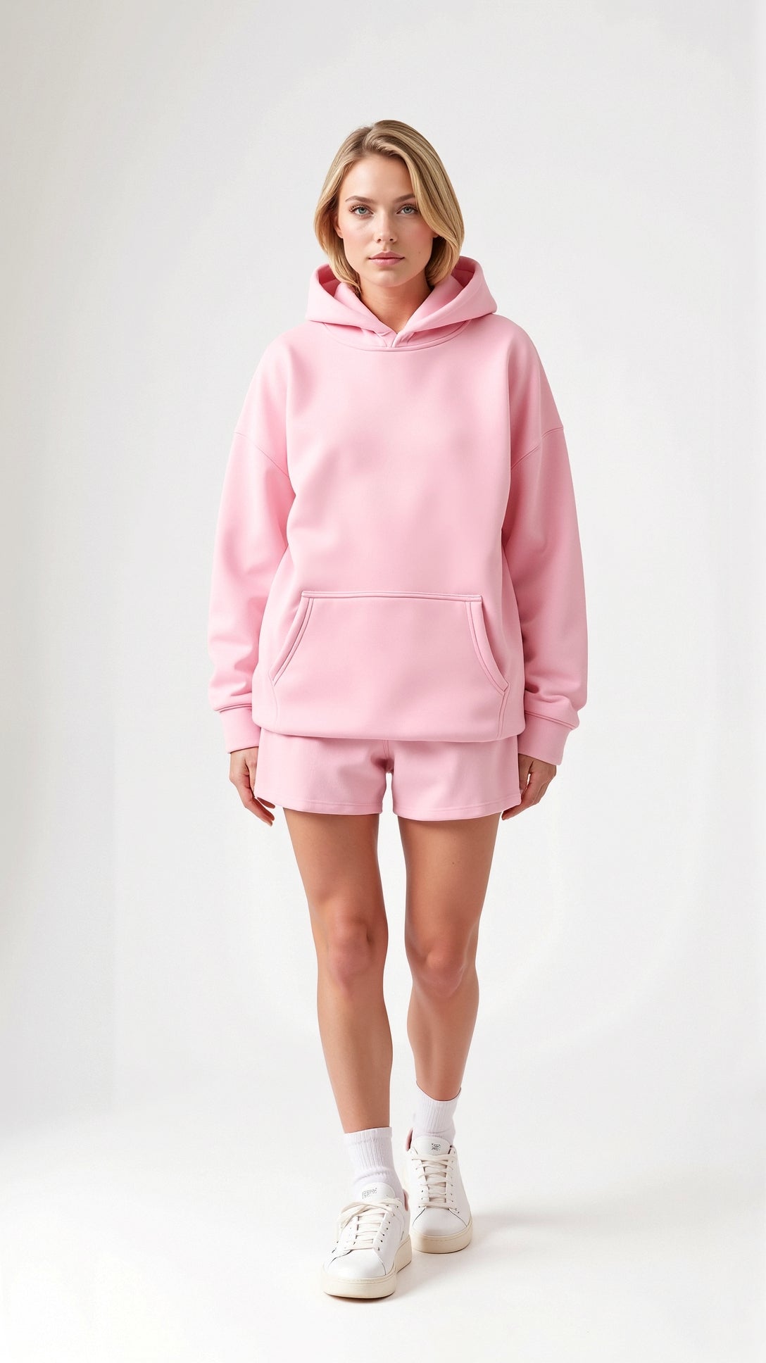 Damen Oversized Kapuzenpullover mit tropischen Stickereien – Lässiger Streetstyle Hoodie für Alltag und Freizeit