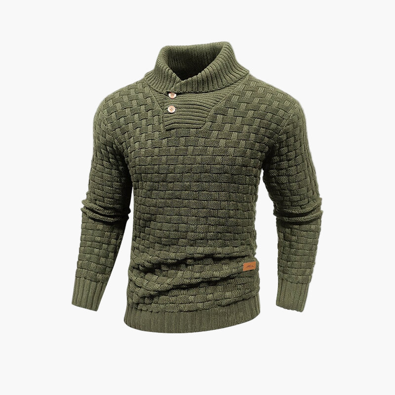 Herren Strickpullover mit Stehkragen – Stilvoller Herbstpullover für Freizeit & Büro