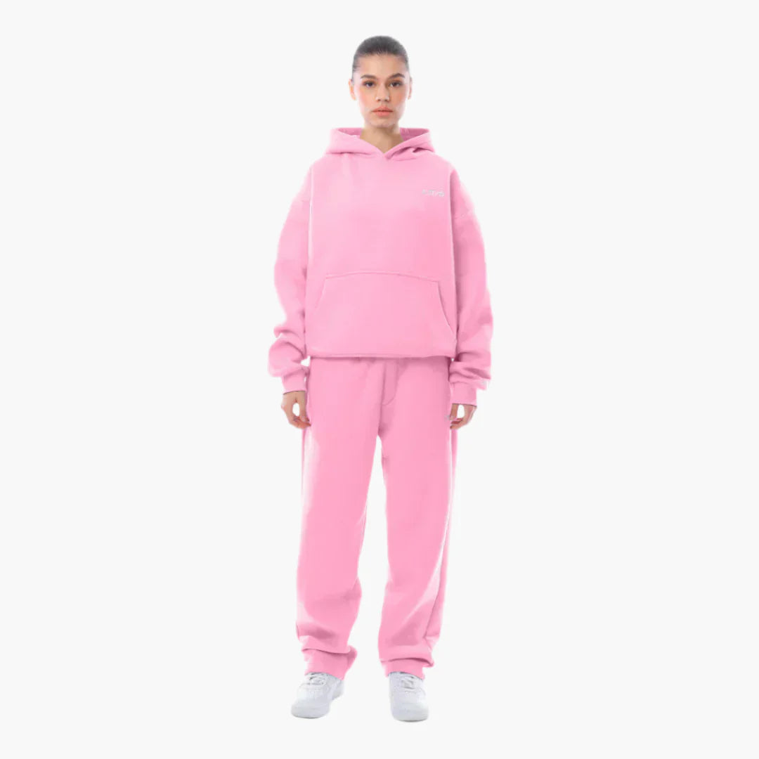 Damen Trainingsanzug Kapuzenpullover & Jogginghose Freizeit Set – Modernes Streetwear Outfit