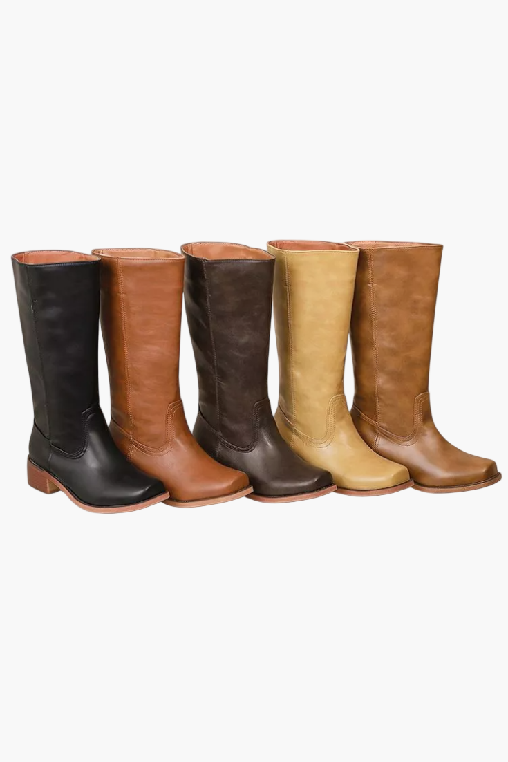 Damen Stiefel im Modernen Klassik-Stil – Elegante Alltags-Boots mit Blockabsatz