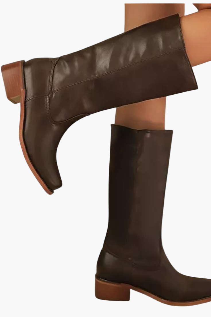Damen Stiefel im Modernen Klassik-Stil – Elegante Alltags-Boots mit Blockabsatz