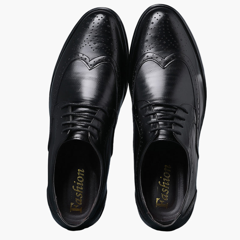 Herren Business Oxford Schuhe Klassisch Brogue Eleganz für Anzug & Büro